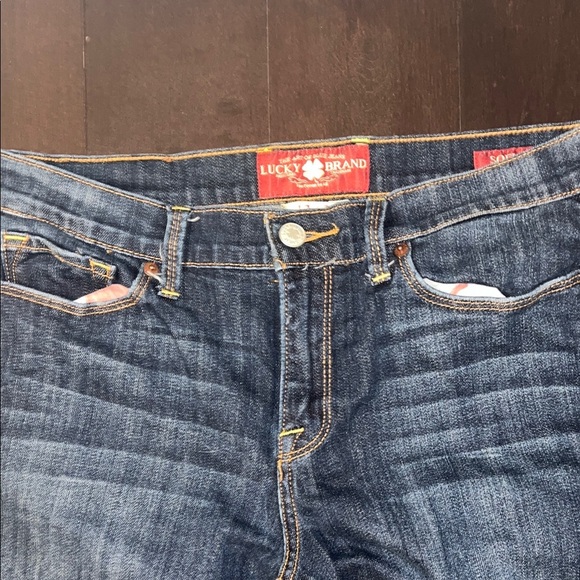 Lucky Brand size 12/31 Regular Women's Dark Indigo Flare Jeans Sofia Boot. - Picture 3 of 10